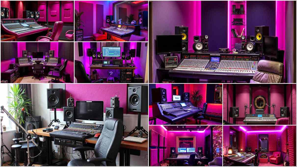 15+ Stunning Magenta Recording Studios to Inspire Your Creativity