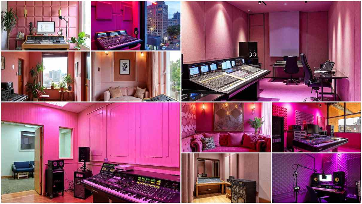15+ Inspiring Pink Recording Studios You’ll Love