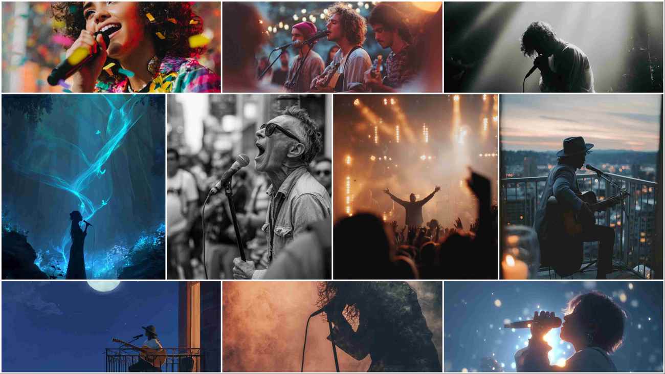Singing Aesthetic Image Gallery