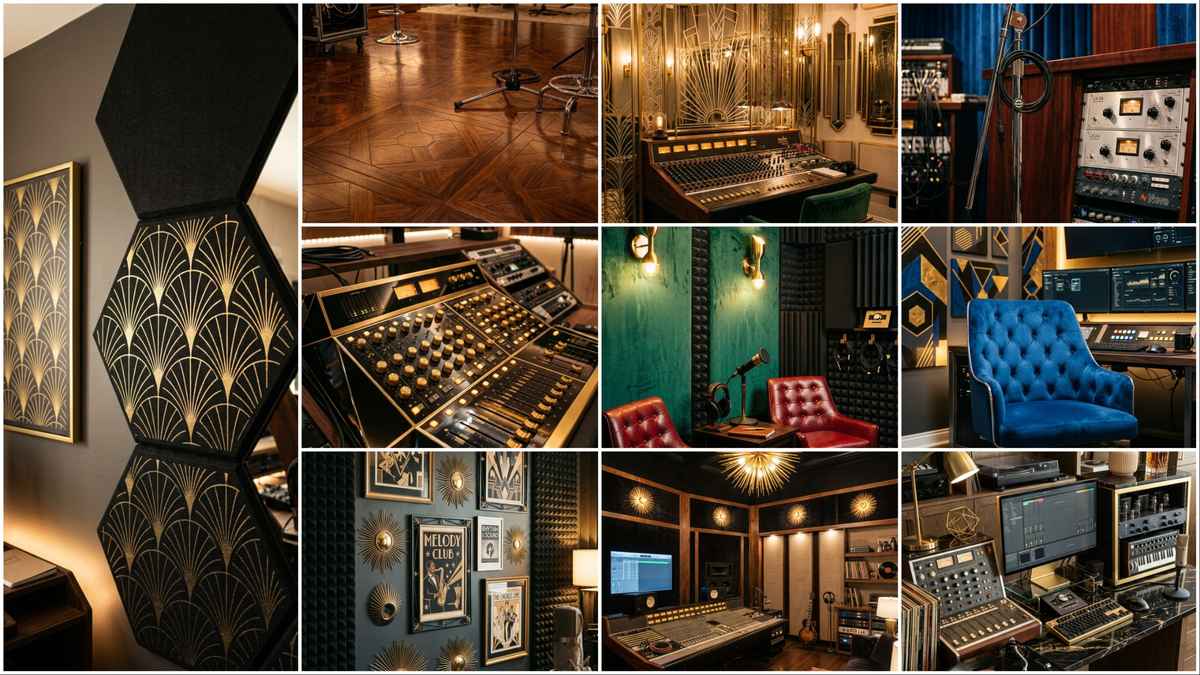 15 Art Deco-Inspired Recording Studio Designs