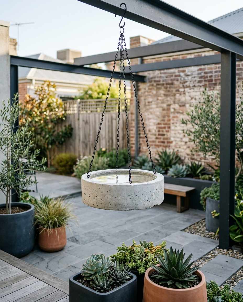 10 Creative Hanging Bird Bath Ideas for Small Spaces