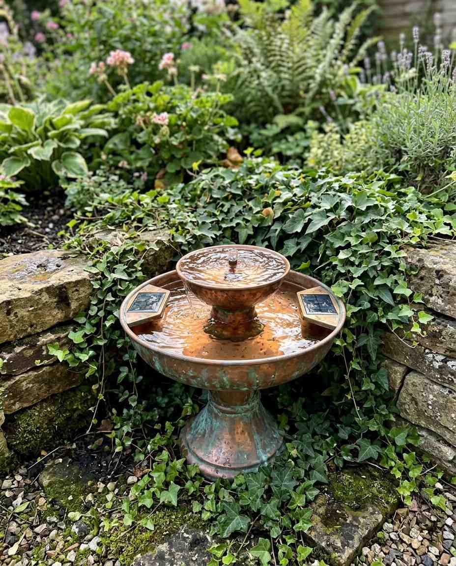 Attract More Birds with Solar Fountain Bird Baths (13 Ideas)