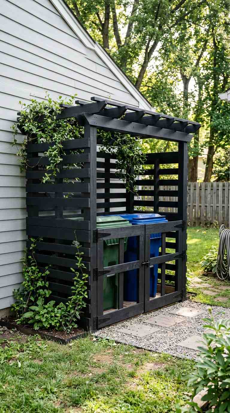 20+ Simple and Stylish Outdoor Garbage Storage Ideas to Transform Your Space
